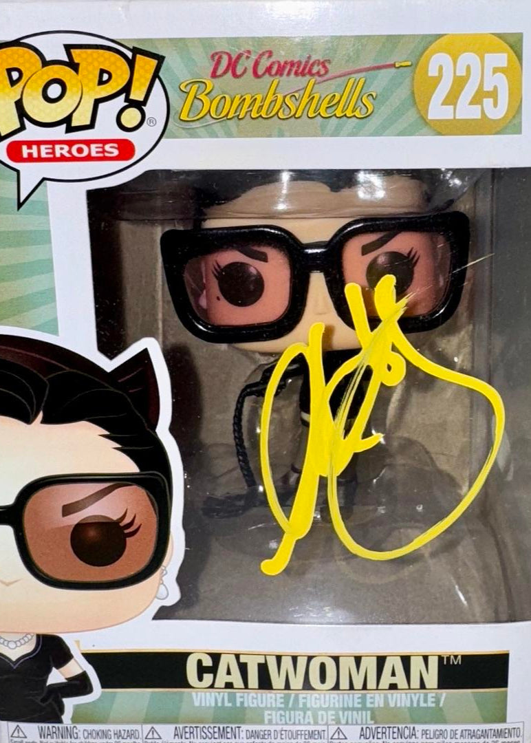 Anne Hathaway Signed Funko Pop #225 Catwoman - JSA COA
